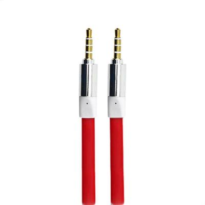 Cabo De áudio Estéreo Flat P2 Para P2 Com 10 Metros Vermelho