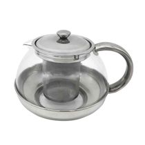 Bule Para Chá Com Infusor Vidro/inox 800ml