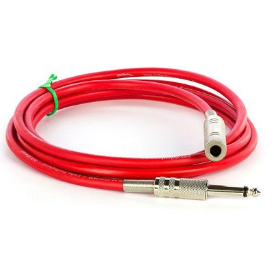 Extensão P10 Mono Vermelho - 3 Metros