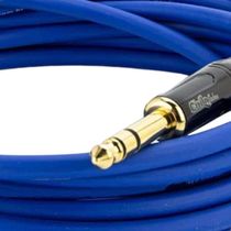 Cabo P10 Para P10 Estereo Profissional - Azul 25 Metros
