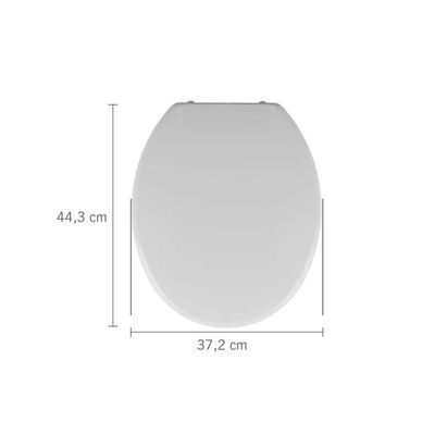 Assento Almofadado Oval - Astra Branco