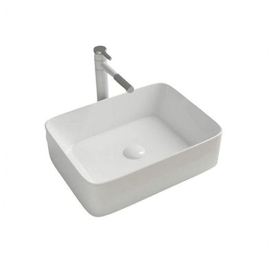 Cuba De Cerâmica Para Banheiro/lavabo/pia 48x38x13 Cm