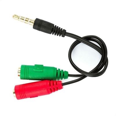 Cabo Y Divisor P2 Macho Para 2 P2 Fêmea Estéreo Fone Ouvido