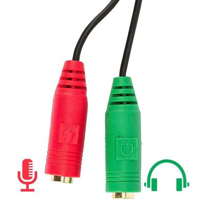 Cabo Y Divisor P2 Macho Para 2 P2 Fêmea Estéreo Fone Ouvido