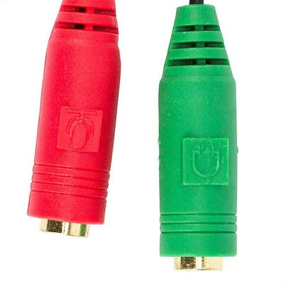 Cabo Y Divisor P2 Macho Para 2 P2 Fêmea Estéreo Fone Ouvido