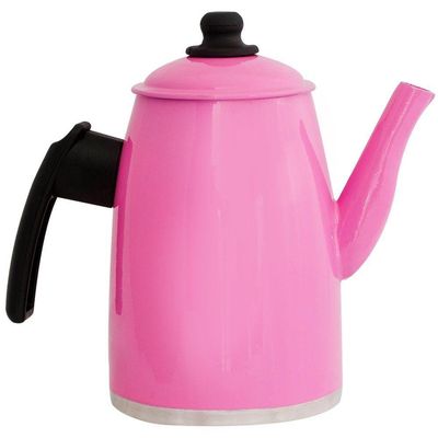 Kit Chaleira E Bule Gulê Alumínio 2 Peças Rosa