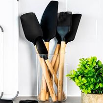 Pincel De Alinhavo Bambu Ecológico Preto Cozinha Kitchenaid