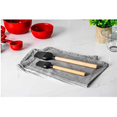 Pincel De Alinhavo Bambu Ecológico Preto Cozinha Kitchenaid