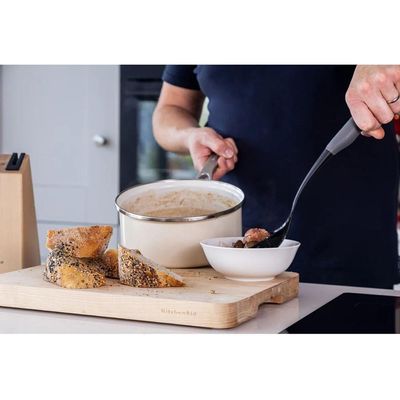 Colher De Servir Perfurada Nylon Cozinha Cinza Kitchenaid