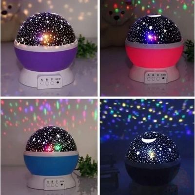 Luminária Projetor Estrela 360º Galaxy Abajur Star Master Azul Galaxy