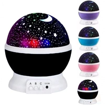 Luminária Projetor Estrela 360º Galaxy Abajur Star Master Azul Galaxy