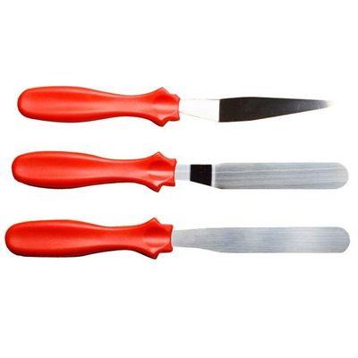 Kit Com 3 Espatulas Para Bolo E Confeitaria - Lojas Carisma
