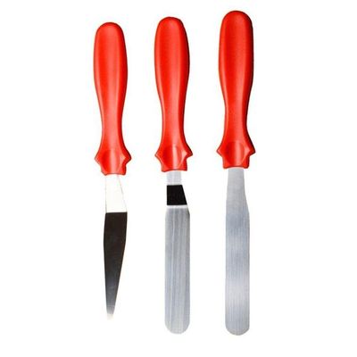 Kit Com 3 Espatulas Para Bolo E Confeitaria - Lojas Carisma