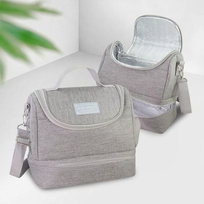 Bolsa Térmica C/ 2 Compartimentos Jacki Design - Joy Cinza
