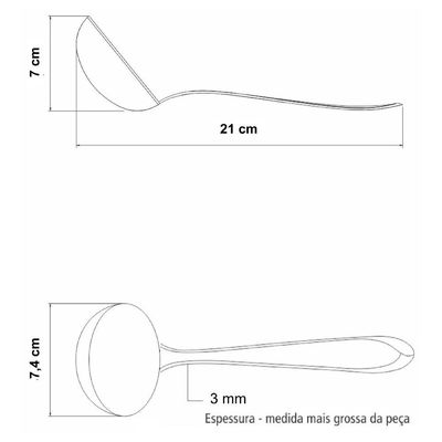 Kit Colher De Arroz E Concha Para Feijão Tramontina Laguna Inox