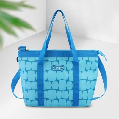 Conjunto De Bolsa Térmica Com Pote De Marmita, Porta Escova E Pasta De Dente E Garrafa 500ml Azul