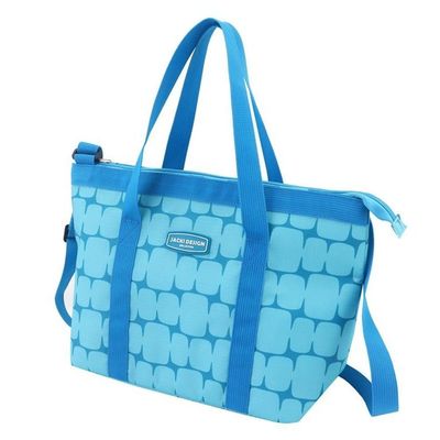 Conjunto De Bolsa Térmica Com Pote De Marmita, Porta Escova E Pasta De Dente E Garrafa 500ml Azul