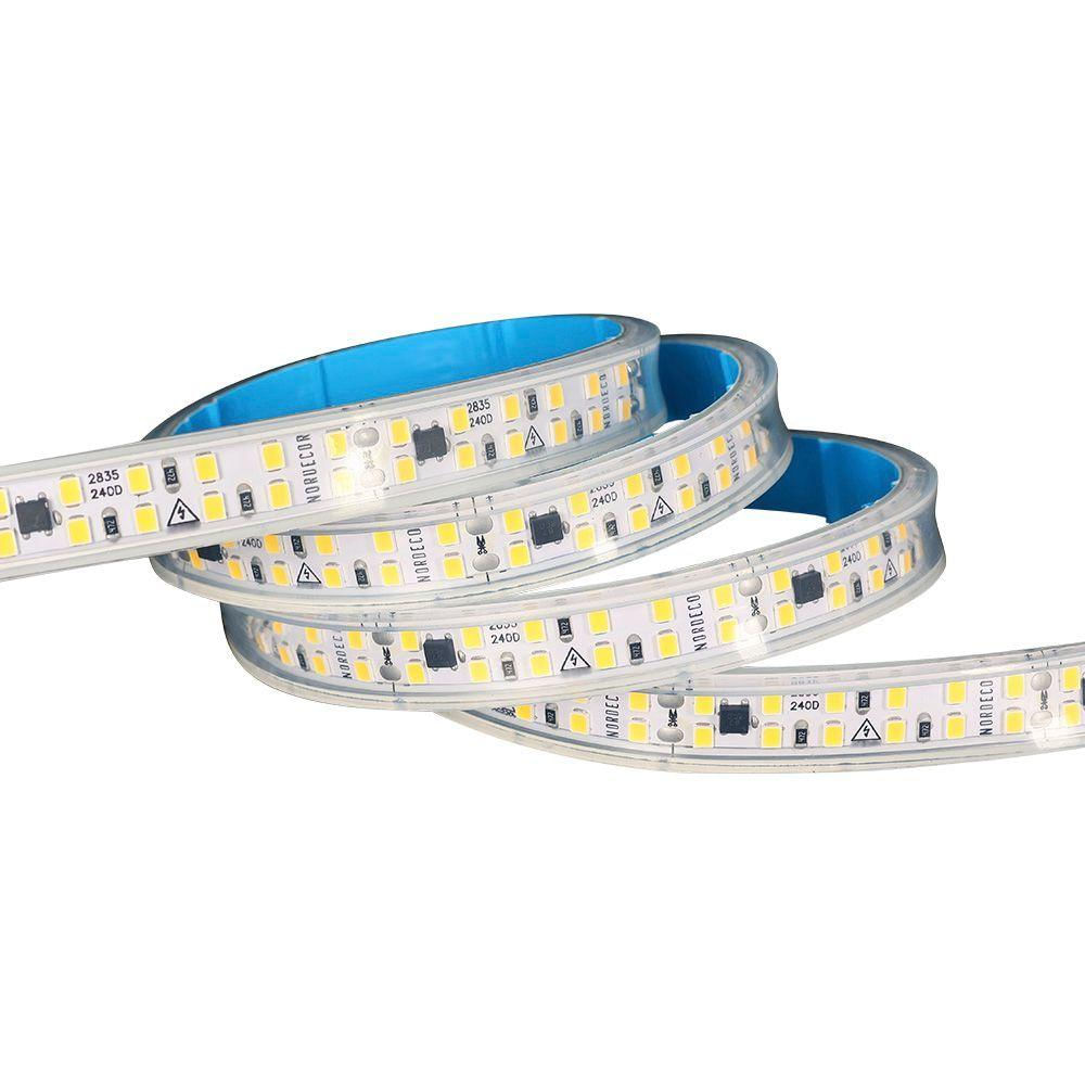 Fita De Led Nordecor Com 50 Metros Ip65 240leds-m 16w 127v 4000k Luz Neutra