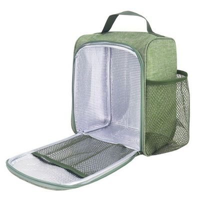 Conjunto Bolsa Térmica C- Bolsos E Pote De Marmita, Garrafa 430 Ml E Porta Talheres Verde
