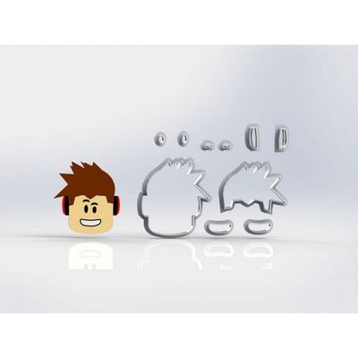 Cortador Kit Roblox 3 Modelos Tamanho 5cm