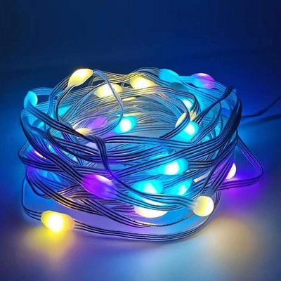 Fita Led Smart Aplicativo App Celular 20 Metros Cores Rgb Ajustavel Fio De Fada Pisca Pisca