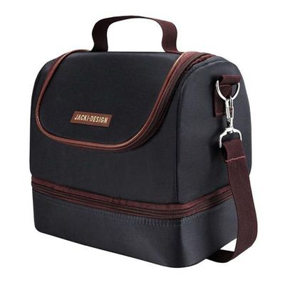 Bolsa Térmica Com 2 Compartimentos For Men Jacki Design Preto/marrom