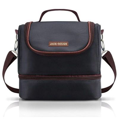 Bolsa Térmica Com 2 Compartimentos For Men Jacki Design Preto/marrom
