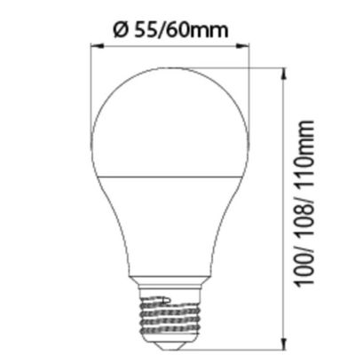 Lâmpada Led Bulbo A60 9w E27 6500k Luz Fria Bivolt Decoração