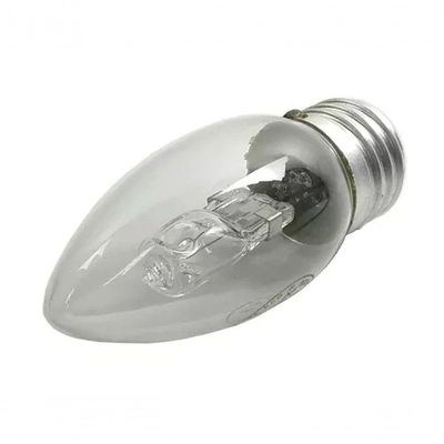 Lâmpada Halógena Vela 28w E27 Branco Quente