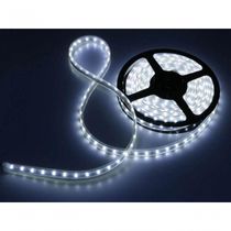 Fita Led 5050 Branco Frio Rolo 5M Com Fonte 12V 5A