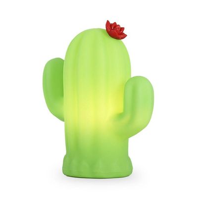 Luminária Abajur De Led Cactus Flor Bivolt