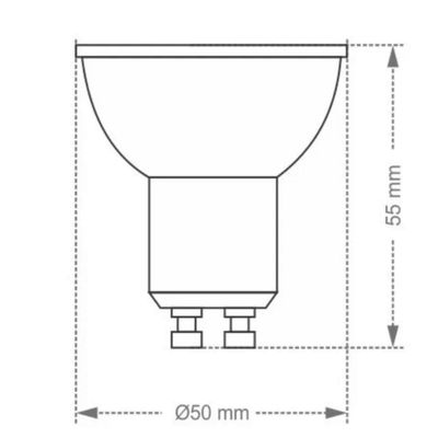 Lâmpada Led Mr16 6.5w 6500k Luz Fria Bivolt Gu10 Bivolt Decoração