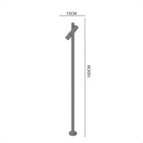 Luminária Poste De Jardim Taschibra Moderno Wabi 160 Mr16 Bivolt Preto