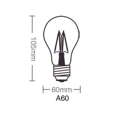 Lâmpada Led Dimerizável Taschibra Filamento Vintage A60 4w E27 220v