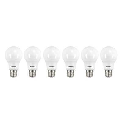 Kit 6 Lâmpadas Led Taschibra Tkl 60 9w E27 Bivolt 6500k Luz Branca
