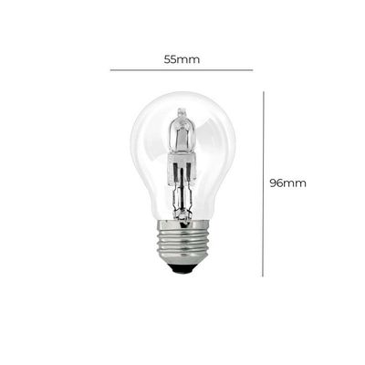 Lâmpada Halógena Taschibra A55 42w E27 2700k Luz Amarela 220v