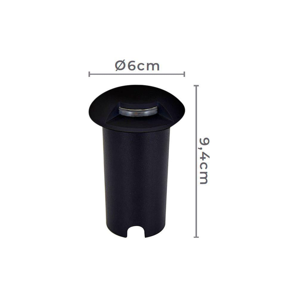 Embutido De Solo Led Nordecor Zola 6240 1w Bivolt Preto 3000k Luz Amarela 3000k Luz Amarela 6240