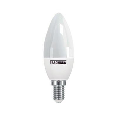 Lâmpada Led Taschibra Vela 3w Bivolt Leitosa 2700k Luz Amarela