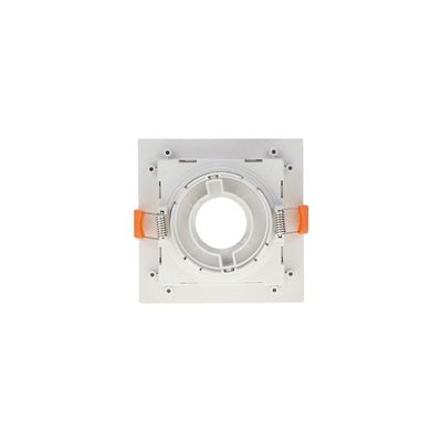 Spot De Embutir Recuado Nordecor Flea Para 1 Lâmpada Mr11 Quadrado Branco 6184