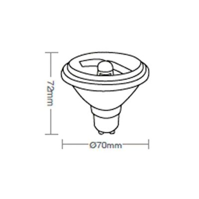 Lampada Led Taschibra Ar70 24 - 4,8w 2700k Gu10 Branco - Bivolt