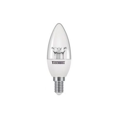 Lâmpada Led Taschibra Vela 3w Bivolt Clara 2700k Luz Amarela