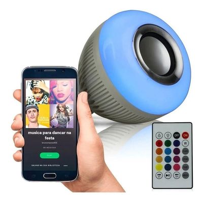 Luz Balada Colorida Com Bluetooth Controle Remoto Bivolt Rgb Bivolt