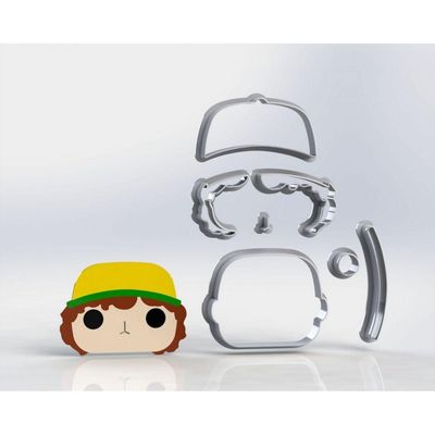 Cortador Kit Stranger Things 5 Modelos Funko Tamanho 5Cm