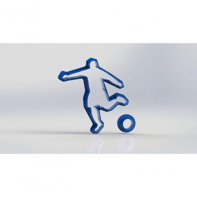 Cortador Jogador De Futebol Tamanho 8 Cm