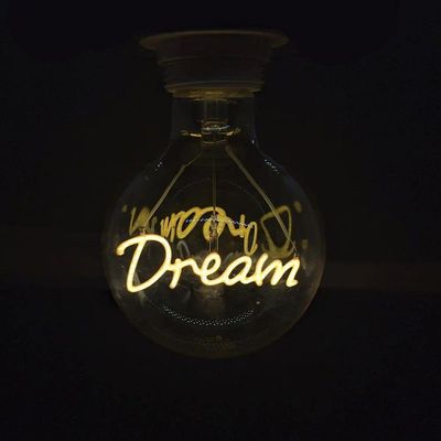 Lampada Led Vintage Dream Mensagem 4W Branco Quente 110v