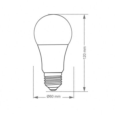 Lâmpada Led Taschibra Tkl 80 12w E27 Bivolt 6500k Luz Branca