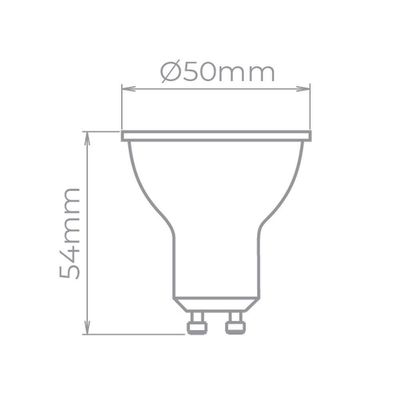 Lampada Led Dicroica 4,8W Gu10 Mr16 6500K Bivolt