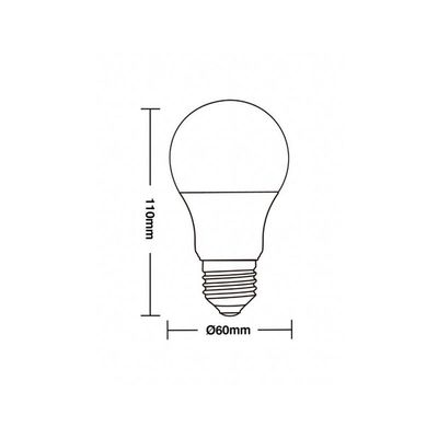 Lâmpada Led Taschibra Tkl 40 7w E27 Bivolt 3000k Luz Amarela