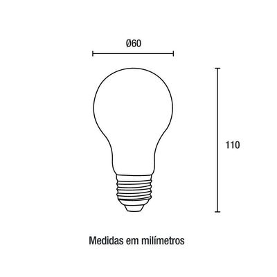 Lâmpada Led Bulbo A60 9w 3000k - Blumenau