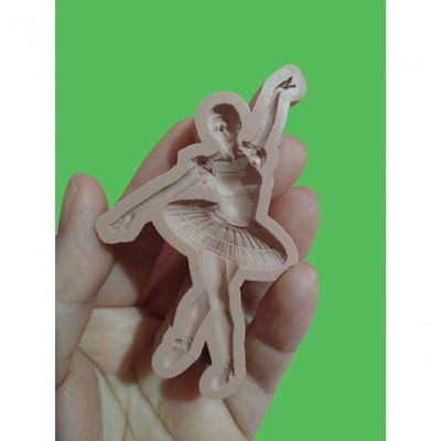 Molde Silicone Bailarina Mod 2 Hb Tamanho 6 Cm